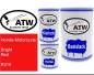 Preview: Honda-Motorcycle, Bright Red, R319: 500ml Lackdose + 500ml Klarlack + 250ml Härter - Set, von ATW Autoteile West.
